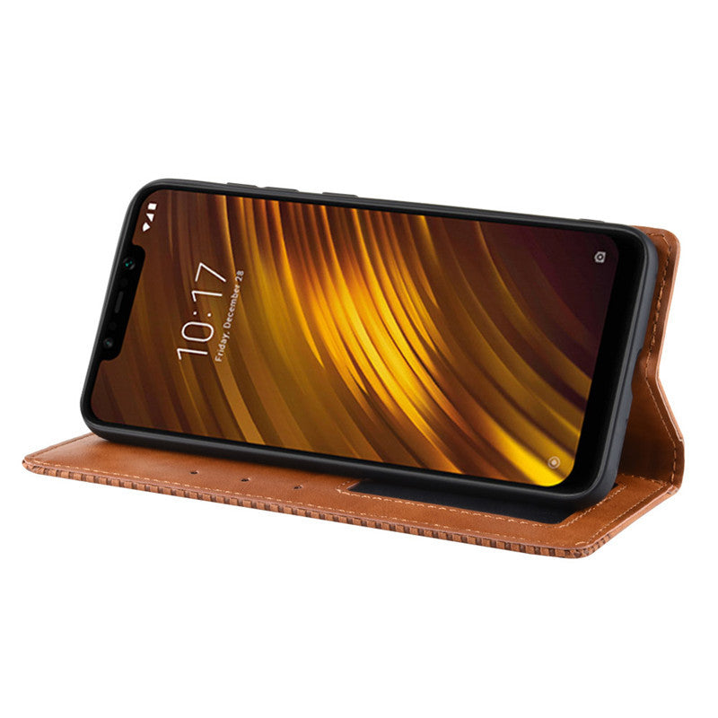 Xiaomi Poco F1 Flip Cover Leather Case Premium Multi Color