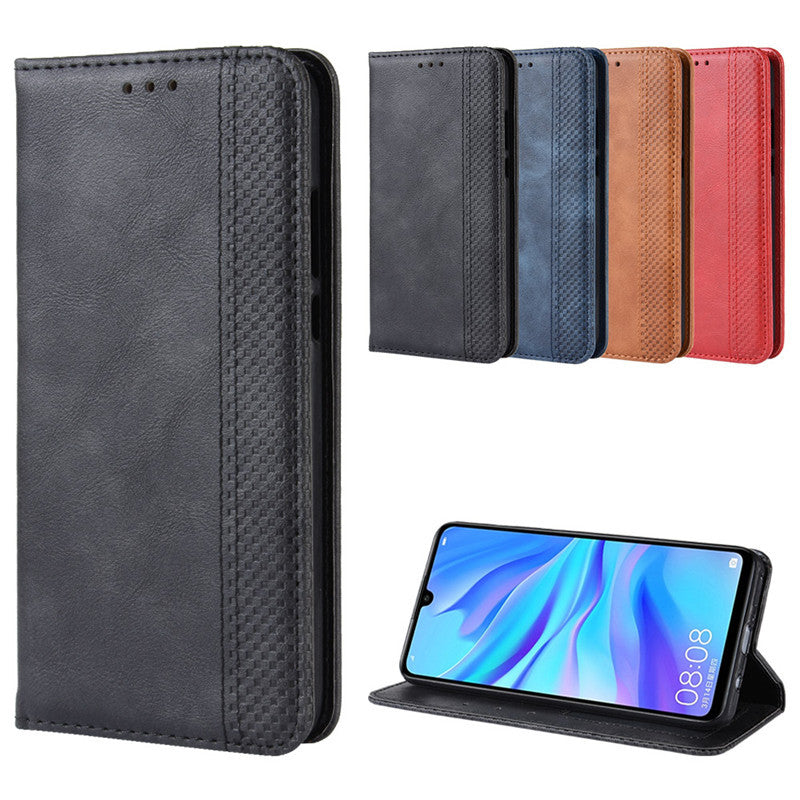 Huawei P30/P50 Flip Leather Case Black Premium
