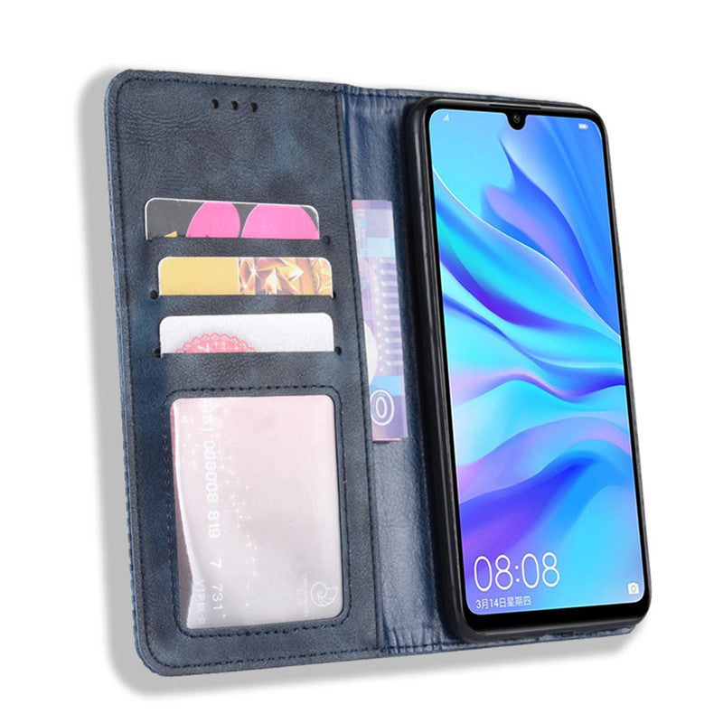 Huawei P30/P50 Flip Leather Case Black Premium
