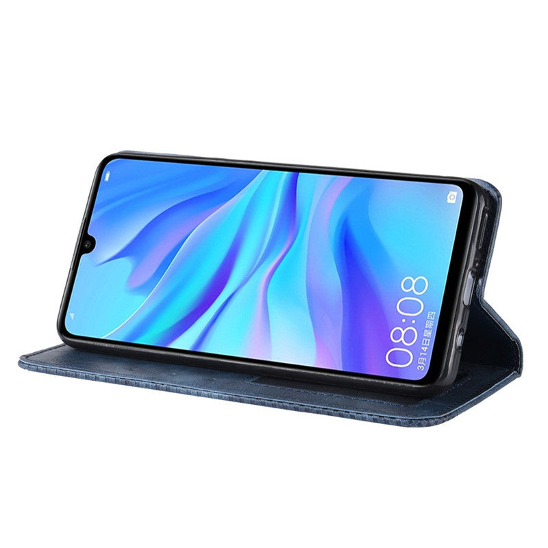Huawei P30/P50 Flip Leather Case Black Premium