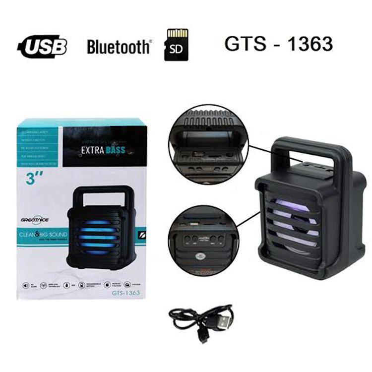 Super Bass Speaker Black Plastic Aluminum Fast Charge