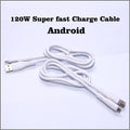 120W Super Fast Charge Cable White Copper Core