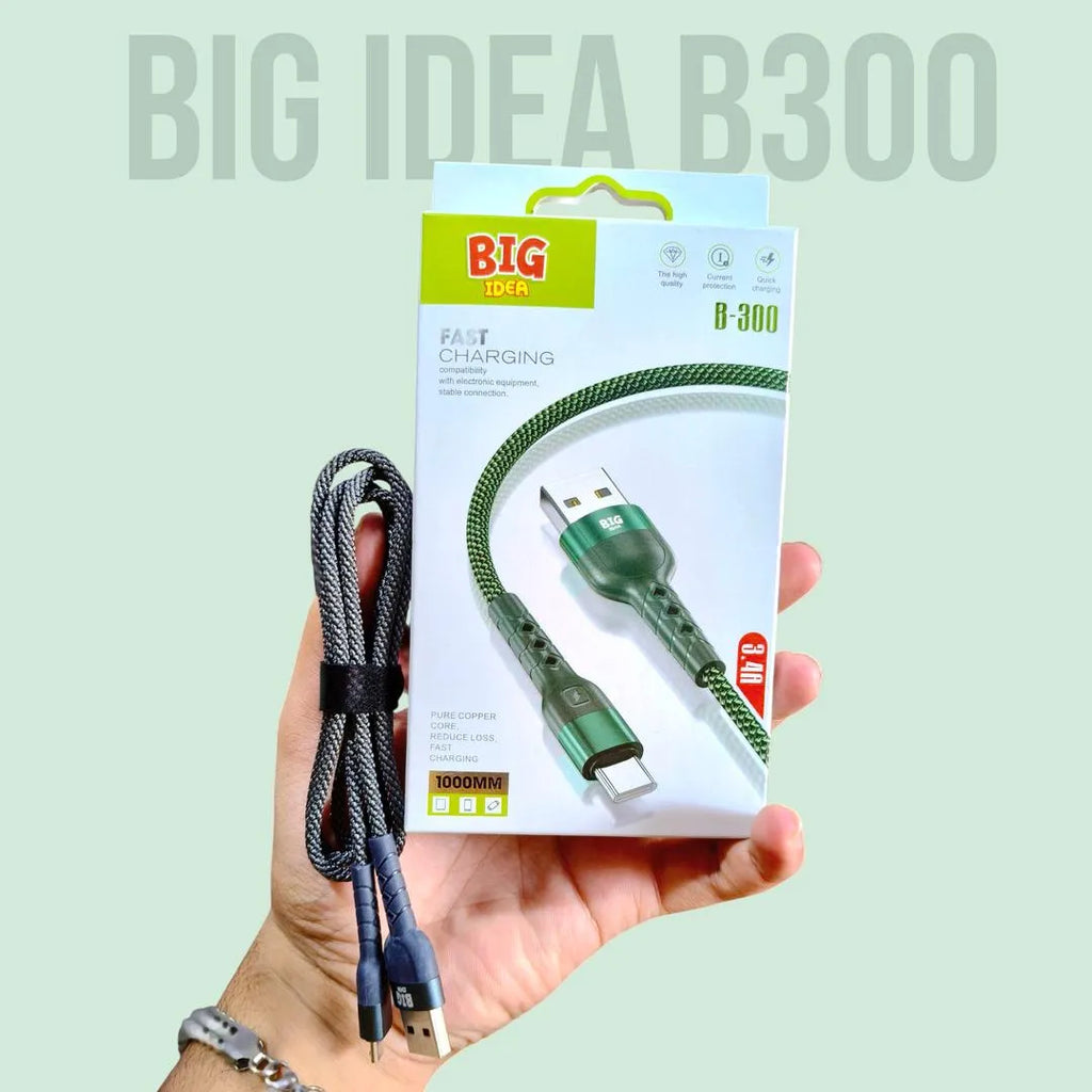 Big Idea B-300 30A Pure Copper Charging Cable Green Black