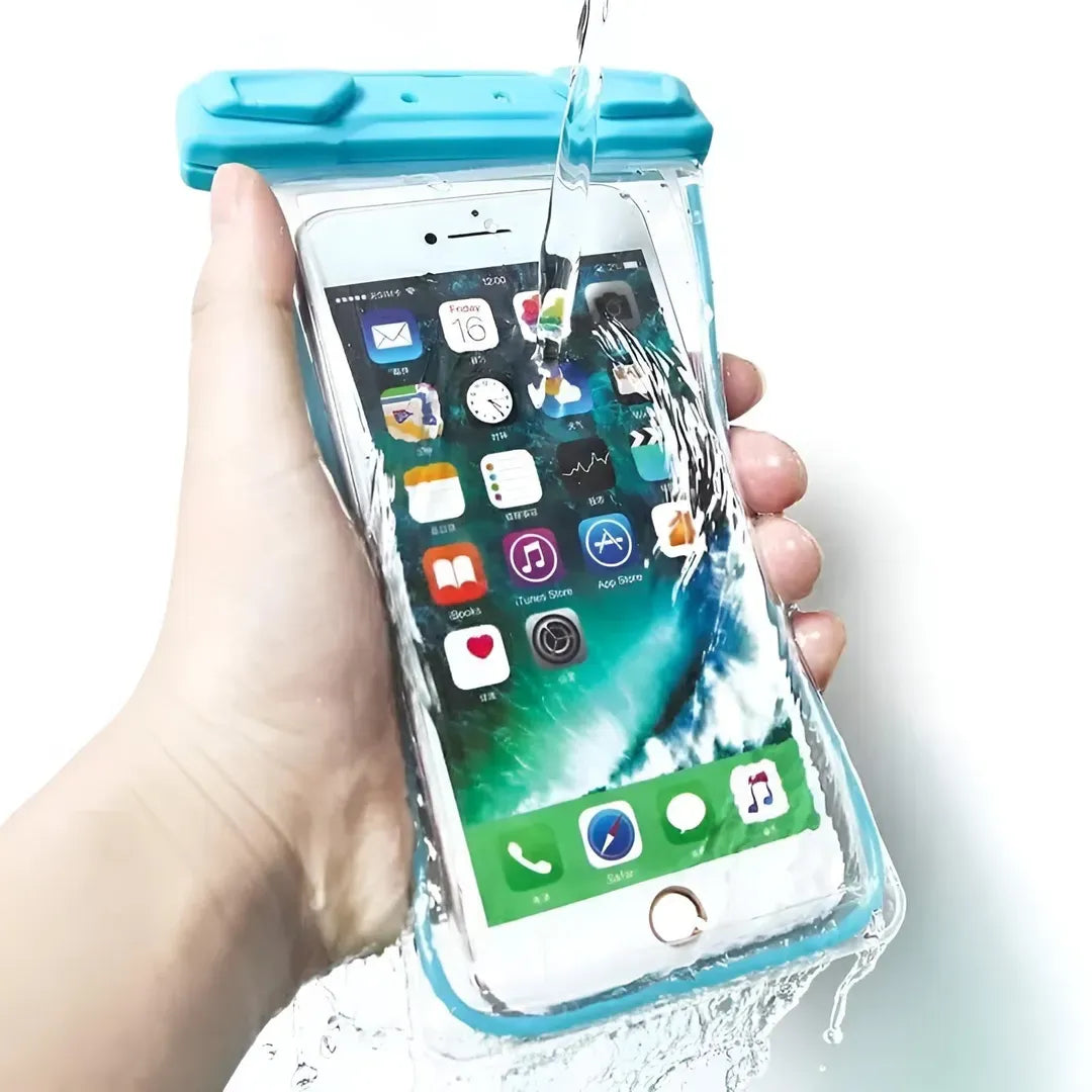 Universal Waterproof Mobile Cover IPX8 Black Silicone