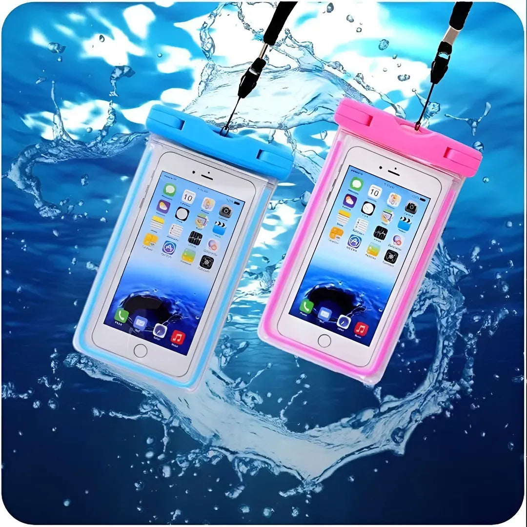 Universal Waterproof Mobile Cover IPX8 Black Silicone