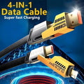 4-in-1 Fast Charging Cable 65W PD Compatible