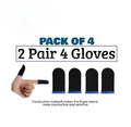 Pakistani Gaming Finger Sleeves Black Velvet Conductive