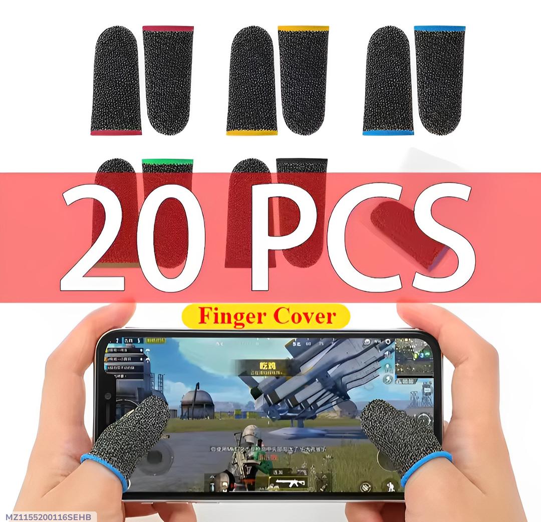 Pakistani Gaming Thumb Sleeves Black Touch Screen