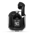 Black Noise-Cancelling Earbuds with Charging Case