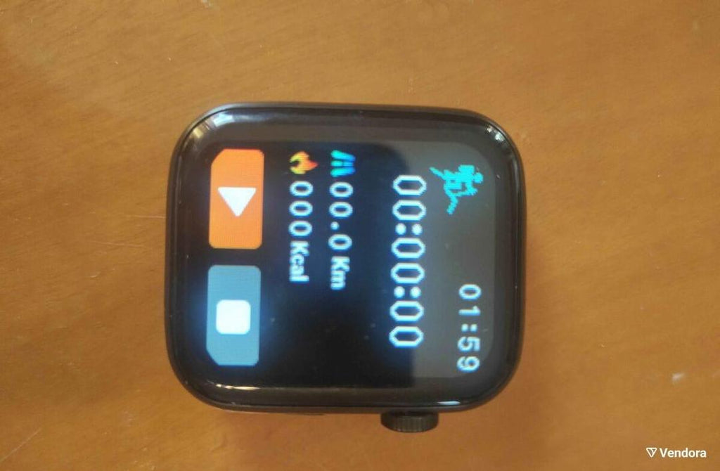Stylish Black Smart Watch with Fast Charging & Bluetooth