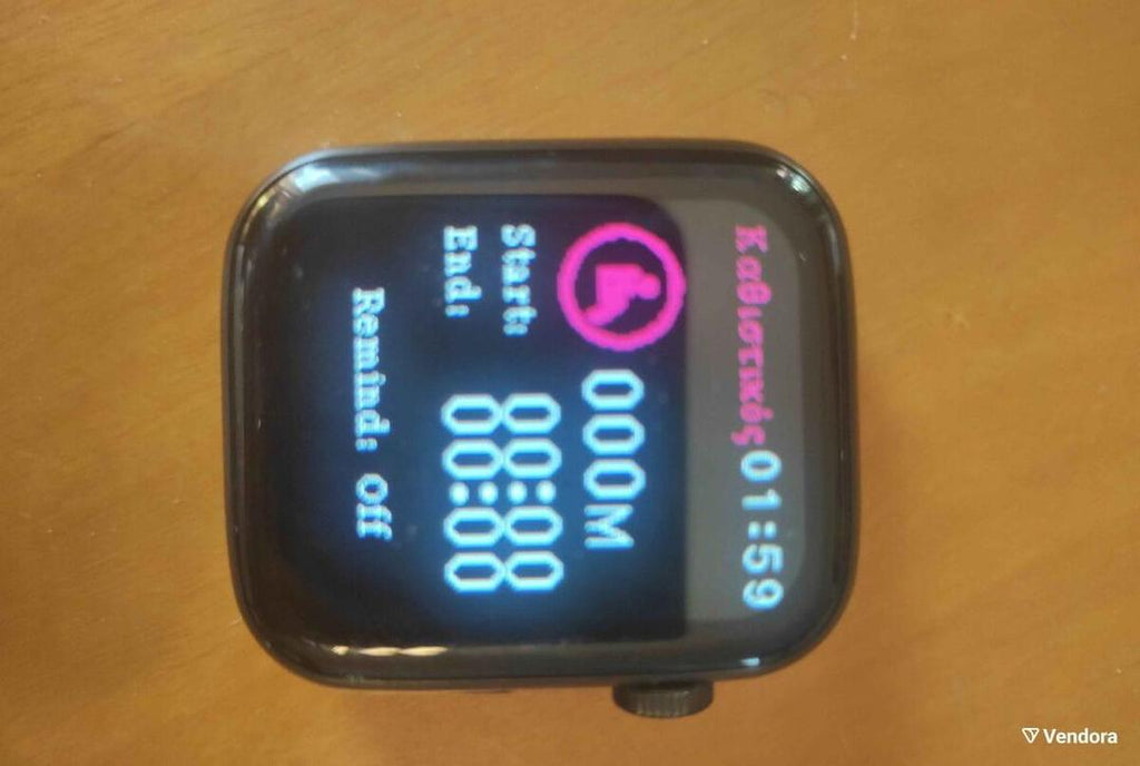 Stylish Black Smart Watch with Fast Charging & Bluetooth