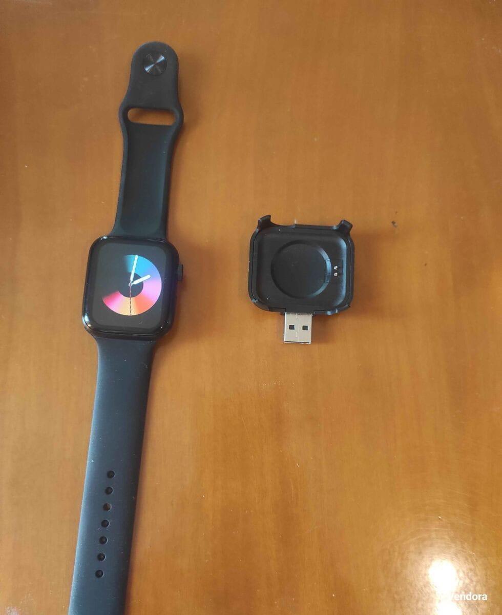 Smart Watch Silicone Red Black Lightweight Health Tracker