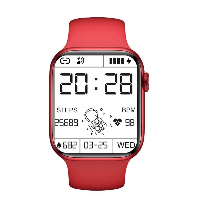 Smart Watch Black Silicone Band with Health Tracker