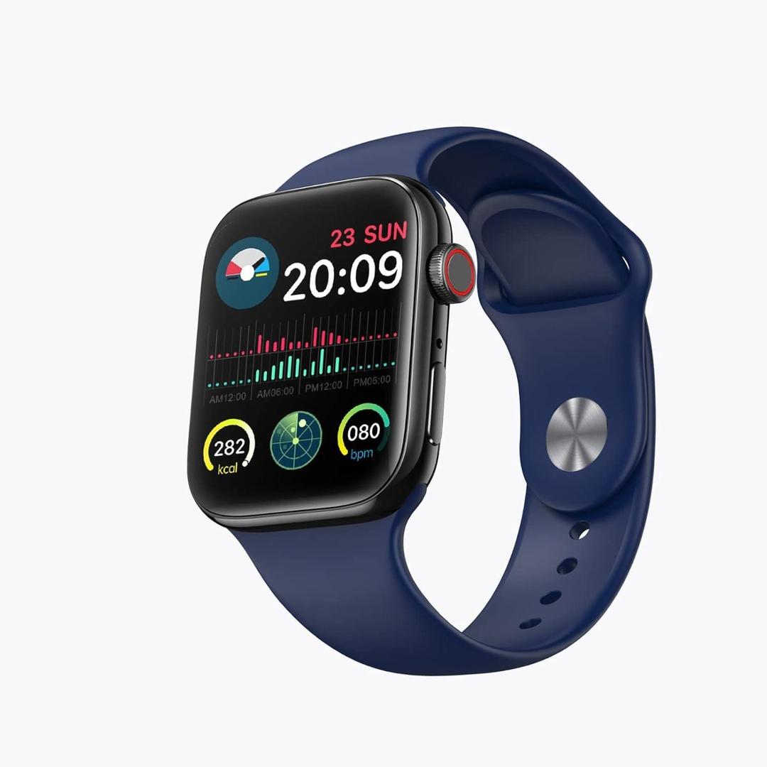 Smart Watch Black Silicone Band with Health Tracker