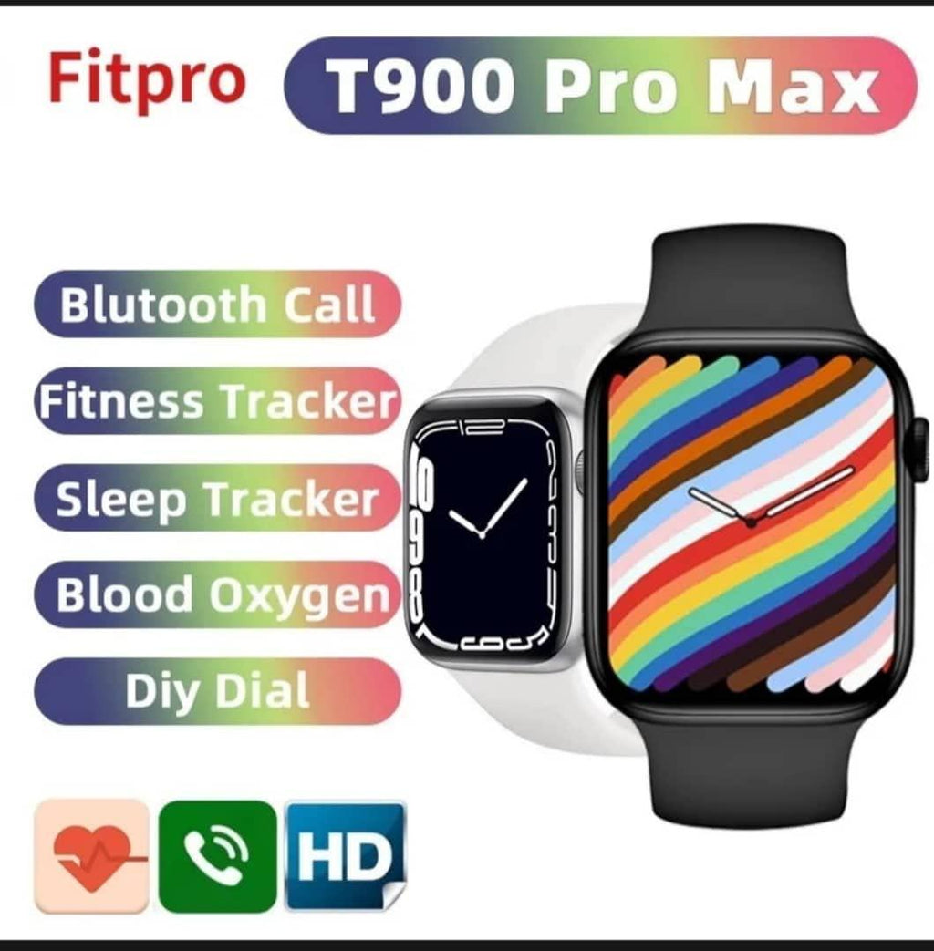Smart Watch Black Silicone Band with Health Tracker
