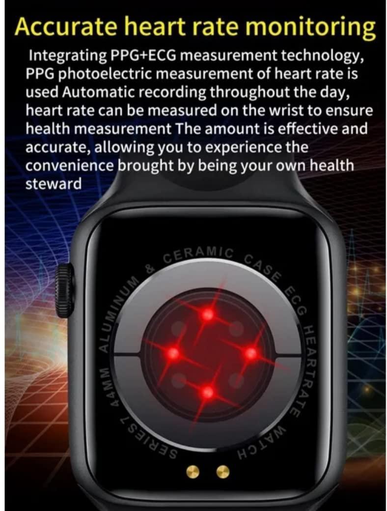 Smart Watch Black Silicone Band with Health Tracker