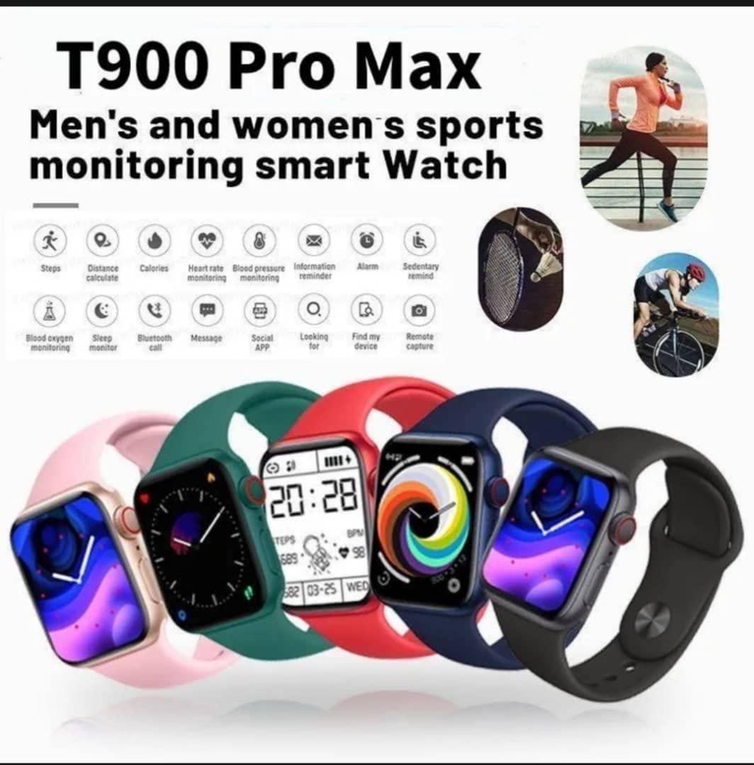 Smart Watch Black Silicone Band with Health Tracker