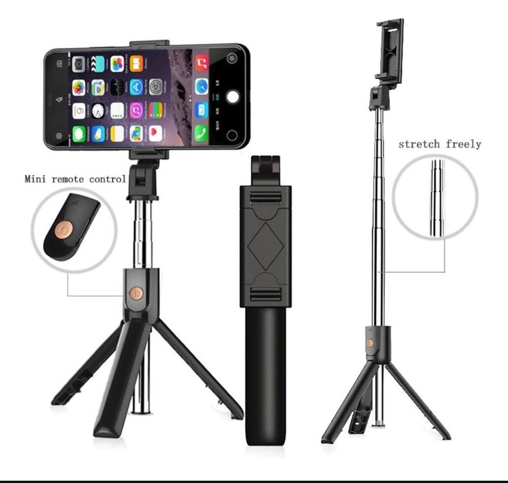 Bluetooth Selfie Stick with LED Light & Remote