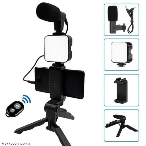 Vlogging Kit Portable Lightweight Black ABS
