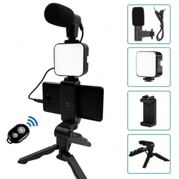 Vlogging Kit Portable Lightweight Black ABS