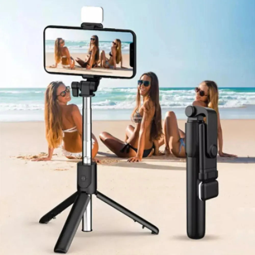 Selfie Stick 10m Tripod Black ABS Plastic