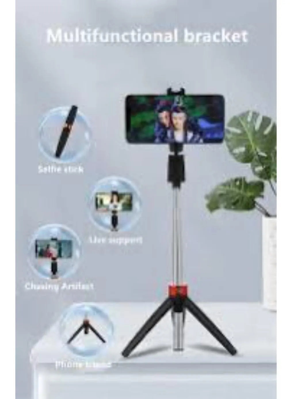 Portable Black Selfie Stick for Phone