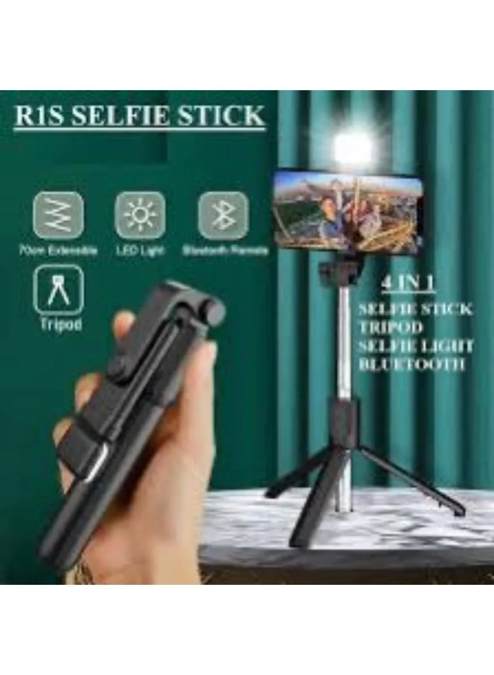 Portable Black Selfie Stick for Phone