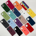 iPhone 13 Pro Max Silicone Case Black Blue Green Vintage