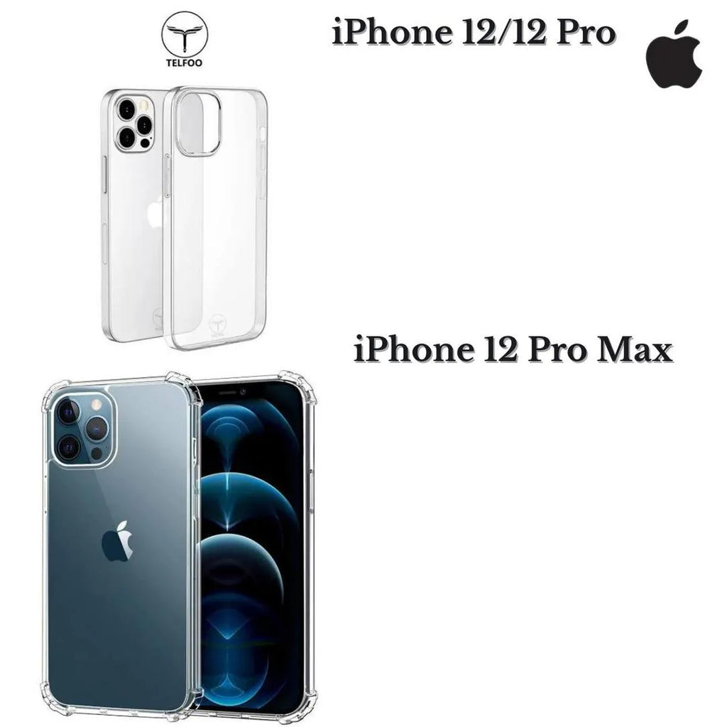 Transparent Crystal Clear Case for iPhone 12/12 Pro/12 Pro Max