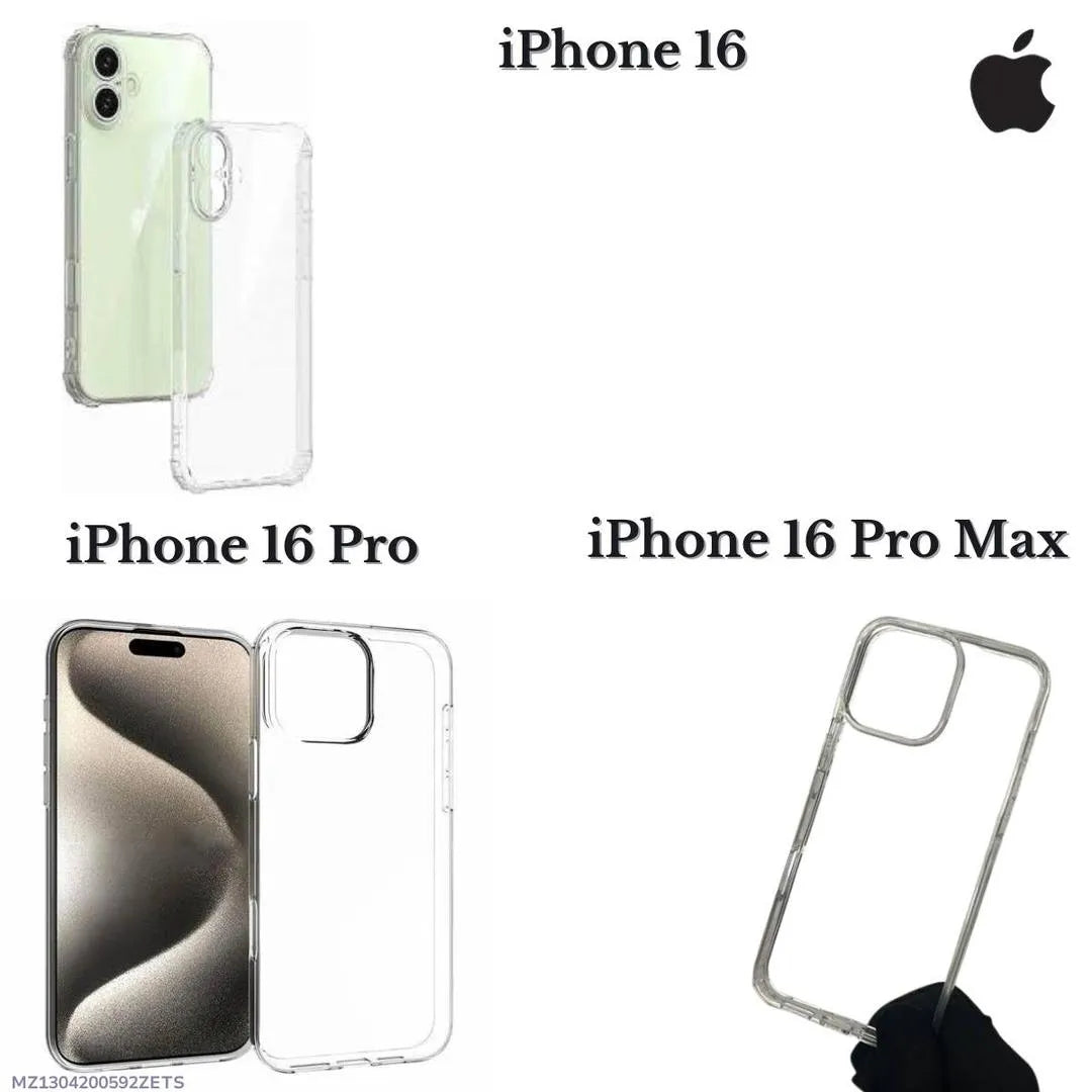 iPhone 16 Pro Max Clear Silicone Protective Case