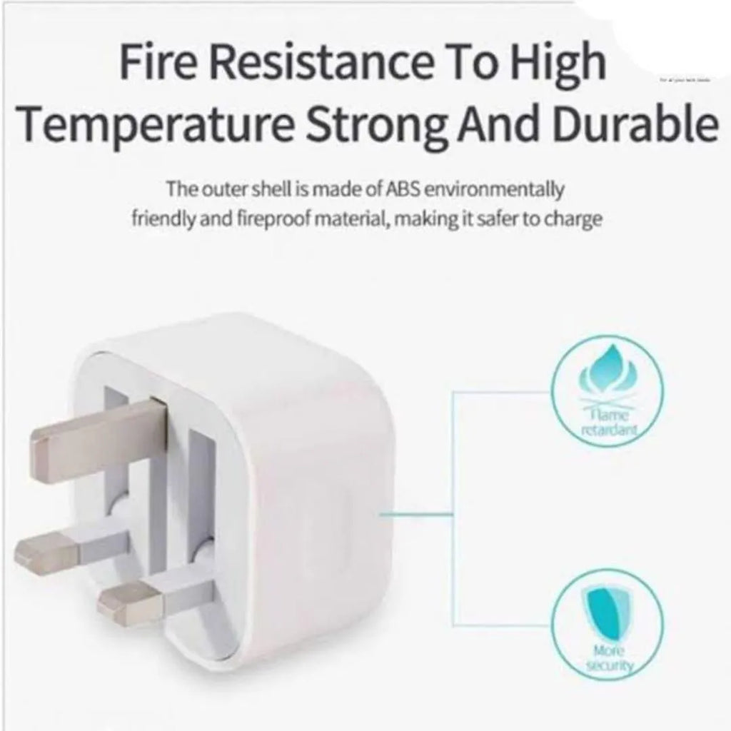 25W USB-C Fast Charger White UK Plug