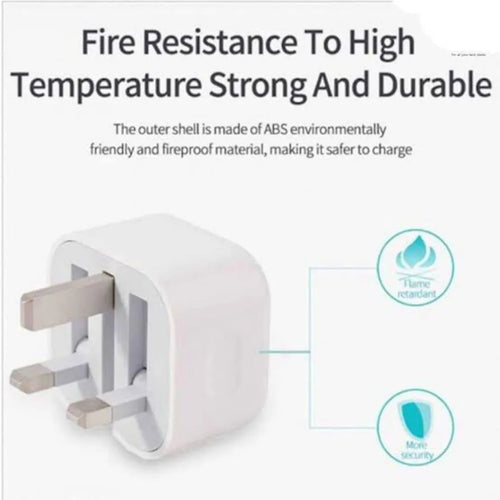 25W USB-C Fast Charger White UK Plug