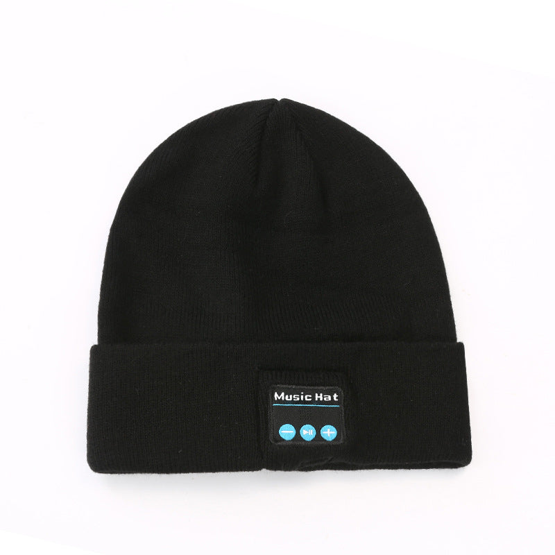Bluetooth Music Hat V5.0 Waterproof Black