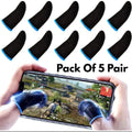 Black Thumb Sleeves for Gaming & Drawing - 5 Pairs Pack