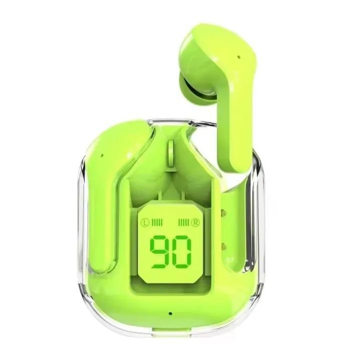Black Smart Touch Earbuds Bluetooth 5.3 with Voice Assistant