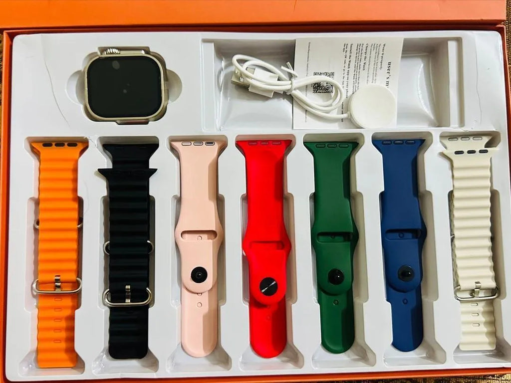 Multicolor Smart Watch with 6 Bands