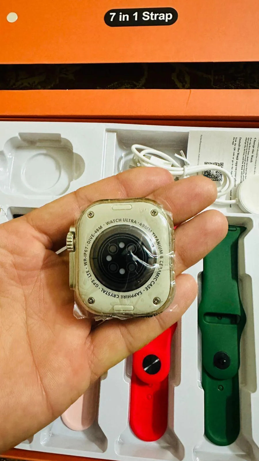 Multicolor Smart Watch with 6 Bands