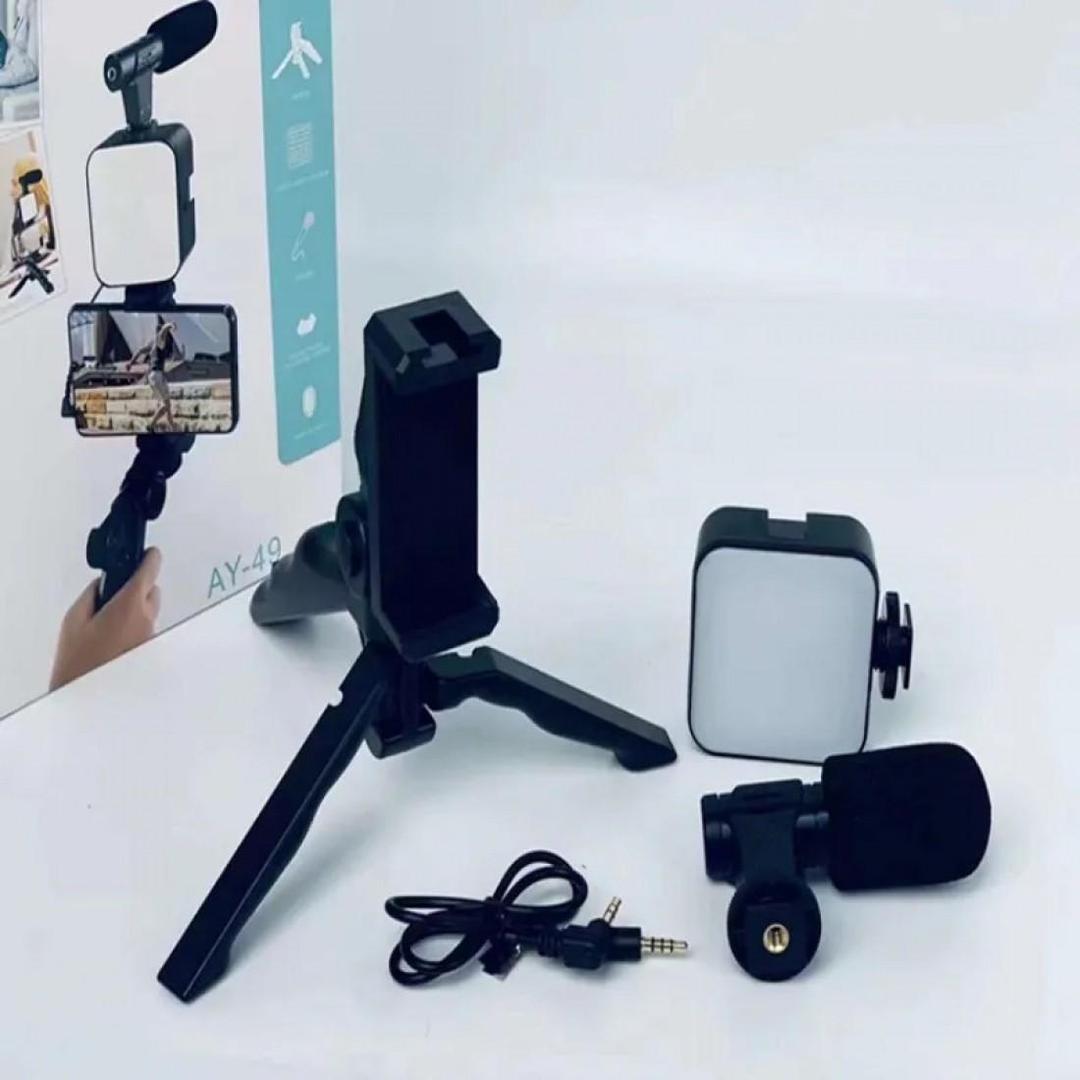 Multi-Functional Tripod Stand Black Portable Video Setup