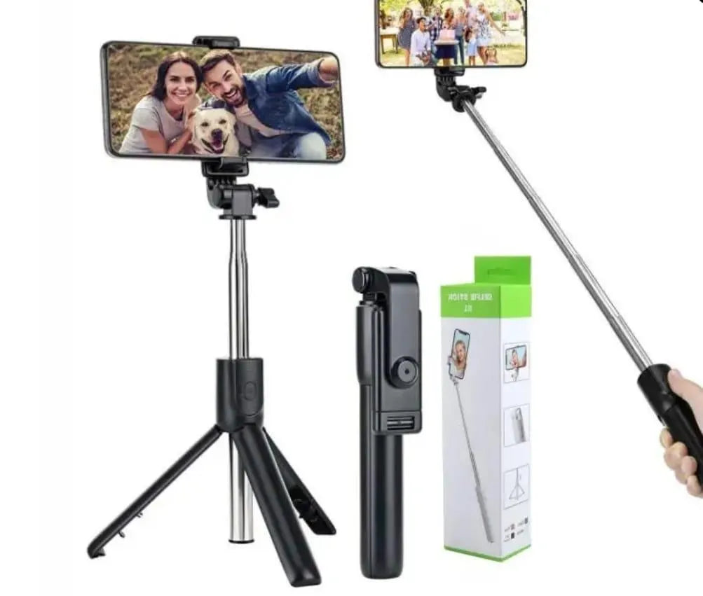 Lightweight Selfie Stick Black ABS 190mm
