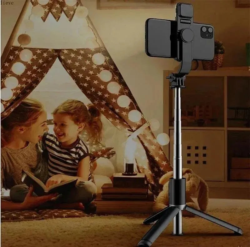 Portable Black Selfie Stick for Phones - Durable ABS Plastic, Lightweight & Stylish Black