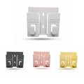 Wall Mounted Mobile Phone Holder Multicolor Plastic Pack of 2