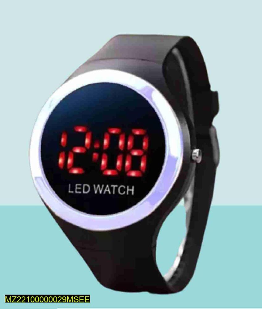 LED Digital Watch for Kids with Red Display