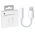 Lightning to Headphone Jack Adapter White Mini iPhone Compatible