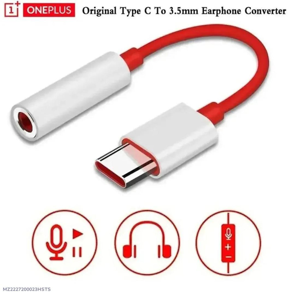 OnePlus Earphone Adapter Type C 3.5mm Silent Audio
