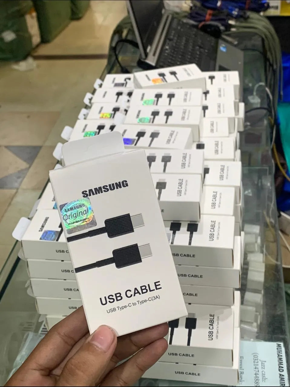 Samsung Super Fast Message Cable Black Type C