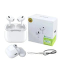 White Bluetooth 5.3 Noise-Cancelling Earbuds with Charging Case