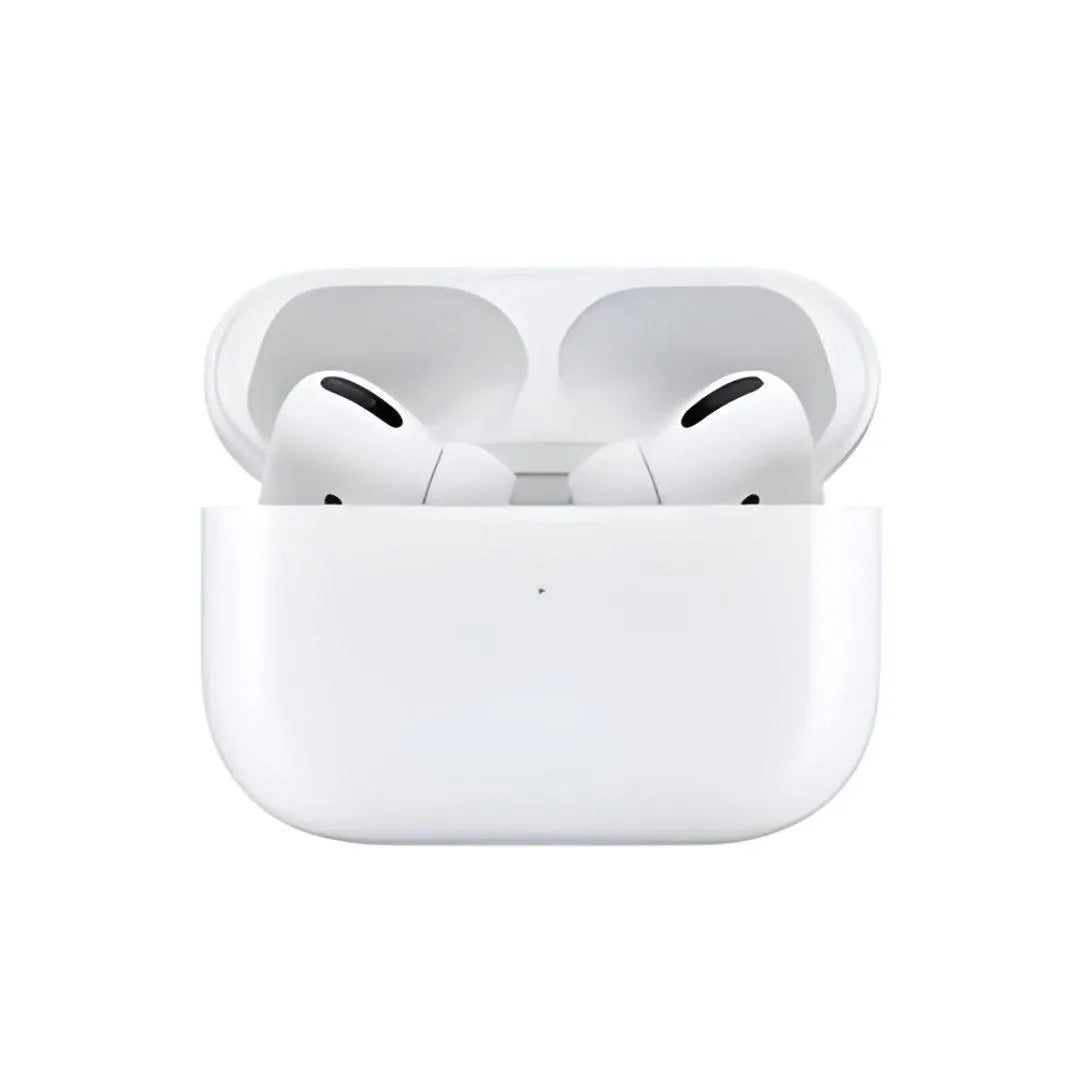 White Bluetooth 5.3 Noise-Cancelling Earbuds with Charging Case
