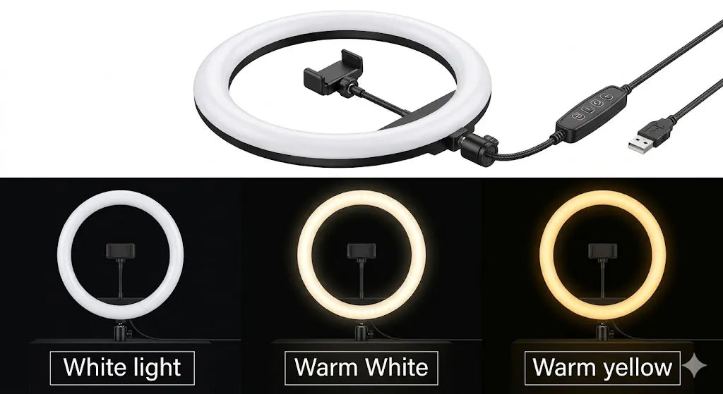 Portable Ring Light Without Stand