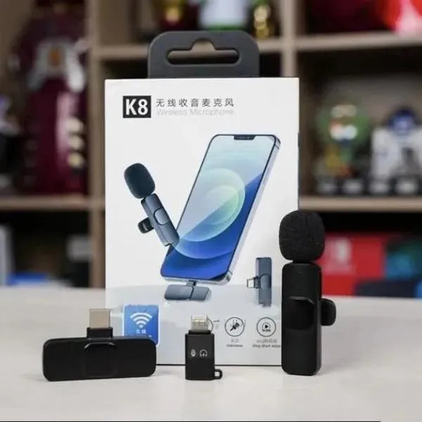 K8 Wireless Microphone for Vloggers & Teachers