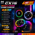 MEMO CX15 Magnetic Mobile Phone Cooler RGB Gaming Cooling Fan